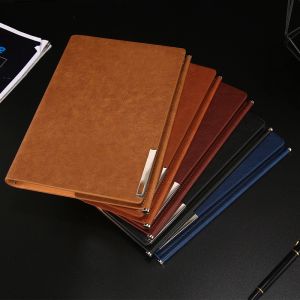 A5 Customized Logo PU Leather Notepad with 100 Sheets Inner Pages and Daily