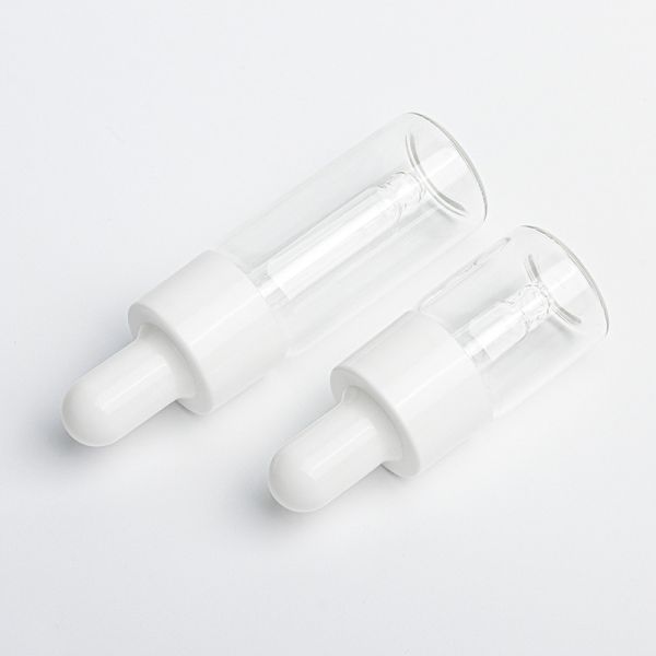 10ml Cosmetic Dropper Bottle , Frosted Small Dropper Bottles Plastic