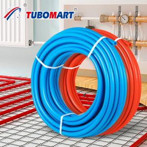 Cheap Corrosion Resistant Insulated Pex Pipe 50m 100m 200m Per Roll With Crimp Fitting for sale