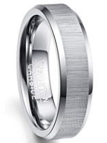 China 6MM/8MM Polished Tungsten Steel Carbide Wedding Engagement Rings with Setting Inlay Technology for Men's Fashion Jewelry on sale