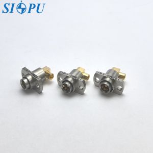 SBMA Female Right-Angle RF Coaxial Connector – Flange Mount, Compatible with 2#