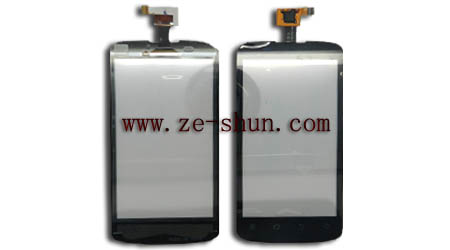 Black Cellphone Replacement Touch Screens For ZTE Blade III