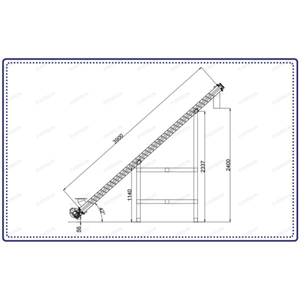 Stainless Steel Powder Lifting Machine Single Bucket Particle Spiral Conveyor