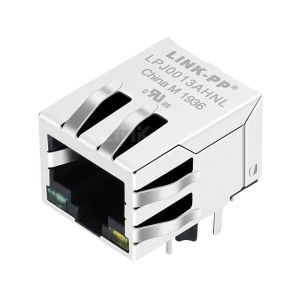 Cheap RJ-113BZ Compatible LINK-PP LPJ0013AHNL 10/100 Base-T Tab Down Green/Yellow Led 1 Port Lan RJ 45 Female Socket for sale
