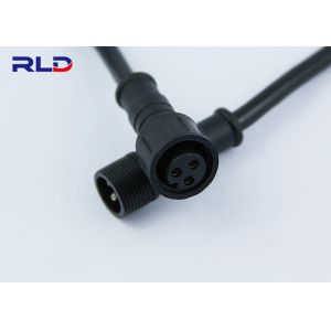 Copper Alloy Power Cable Connector , 2 Pin IP67 Waterproof Injector Connector