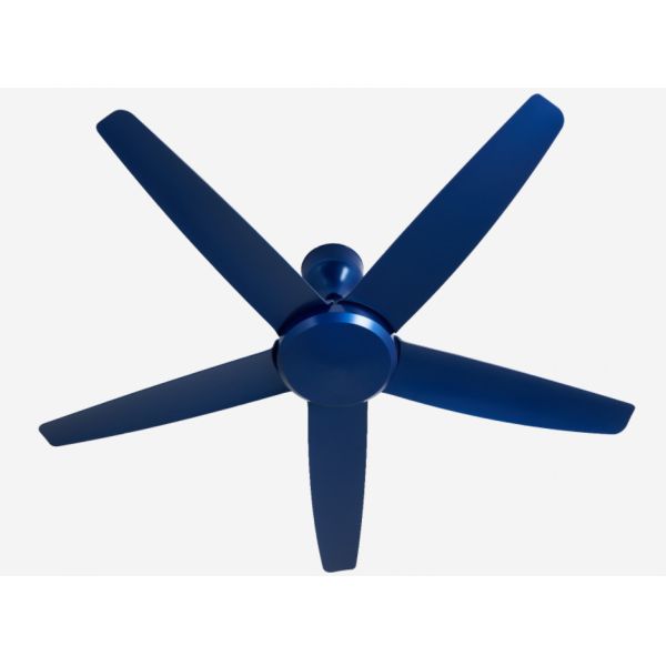Modern Blue 56 Inch DC Motor Ceiling Fan Remote Control Without Light for living room