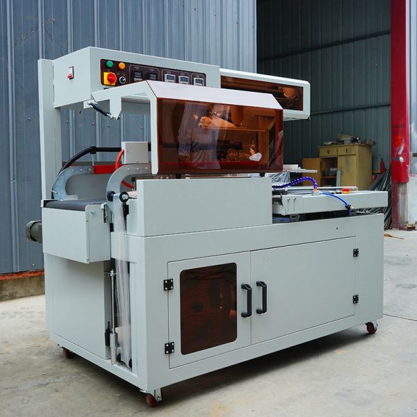 0.03-0.25mm Film Thickness Fully Automatic Shrink Wrapping Machine PLC Control