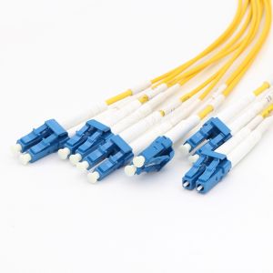 KEXINT MPO To LC Fiber Optical Patch Cord 8 Core 3m Singlemode Multimode