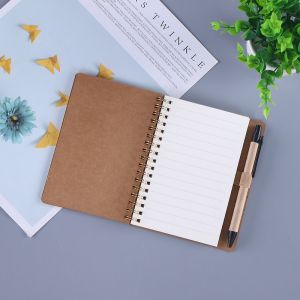 Craft Paper Cover Portable Notepads With Pen Memo Pad Sticky Custom Note Pad