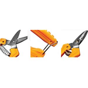 SINSEUNG SB101 Hardware Scissors Wire Stripping Anti-Slip Sawtooth Blade