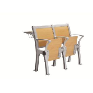 15mm Plywood Board Multi Rows Lecture Hall Chair With Desk
