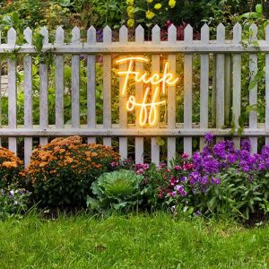 8mm PS Board Acrylic Neon Lighted Sign 50cm IP67 Balcony