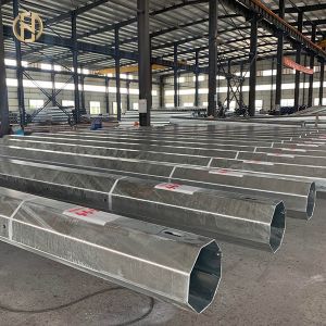 China 10 - 30M Hot Dip Galvanized Pole ASTM 123 ASTM 153 30FT 10KV - 550KV on sale