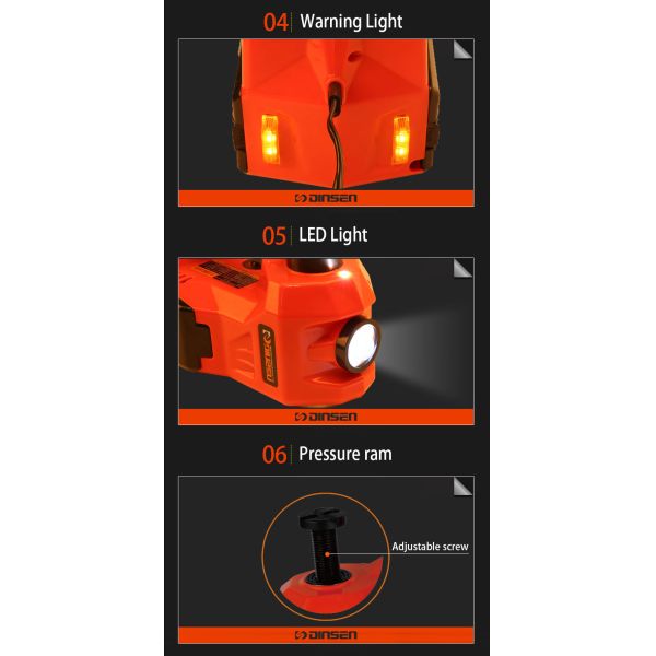 The professional electric inflatable car hydraulic jack from china.