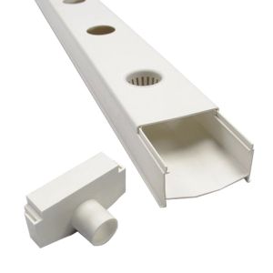 Mass Production Hydroponic NFT PVC Tube NFT Pipe System with 100mm*100mm Size