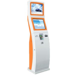 Dual Display Interactive Digital Signage Kiosk For Advertising Promotion