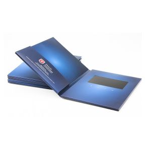 7 inch A4 size LCD video brochure with inside pockets,lcd video mailer cost