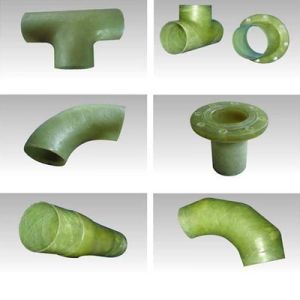 Butt Joint Molded FRP Pipe Flanges Elbow Bend GRP Pipes Fiberglass Fit Flange