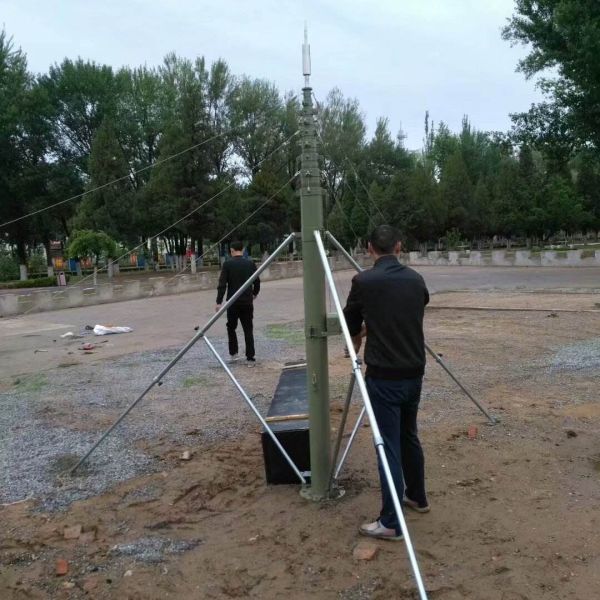 Guyed TV Antenna Mast