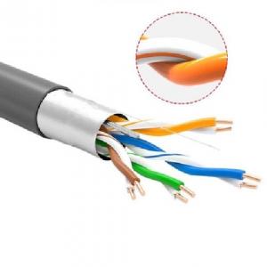 Cheap PVC Jacket FTP Lan Cable CAT5e Copper Conductor Wire Cable ODM for sale