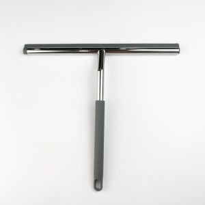Stainless Steel Window Squeegee With Silicone Blade / Hook