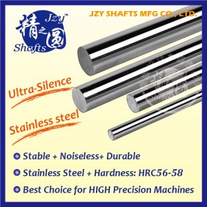 Cheap high precision sus400 series stainless steel quenched solid shaft heat treating surface HRC56-58 no chrome plated for sale