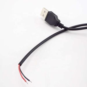 1m White Black Led Strip Power on off Button USB Type A Switch Extension Cable