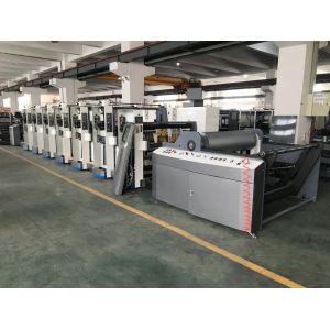 Hot Air Drying Flexo Printing Equipment Customized For Art Paper Chrome Paper