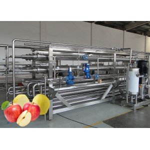 Stable UHT Sterilizer Machine Vacuum Pasteurization Apple Processing Equipment