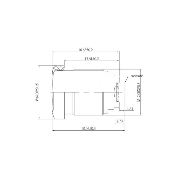 1/6" 1.6mm super wide angle horizontal view 120 degree, Megapxiel S mount lens
