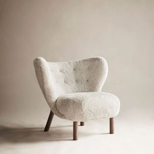 Modern Custom MOYI Single Room Teddy Boucle White Nordic Sofa Arm Chairs Lounge