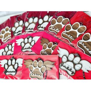 Paw With Wings Pet Memorial Ornament 3.5 X 5.5 In Personalized