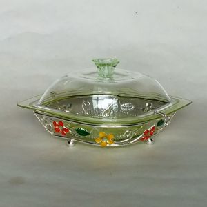 Iron base plate date palm bowl（5）