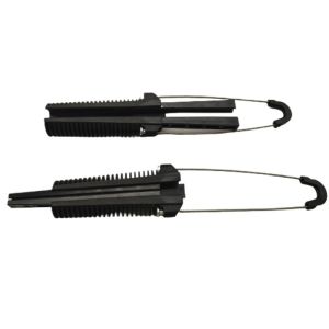 China Black Fiber Optic Anchor Clamp for FTTH Suspension Plastic Tension Dead End Cable on sale