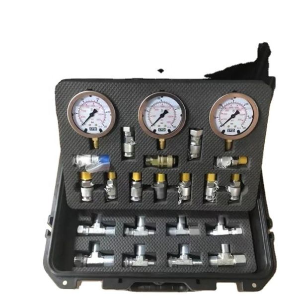 Quality Digital Hydraulic Pressure Gauge Set Diagnostic Test Kit for Excavators Upgrade Your Equipment in Building Material Shops wholesale