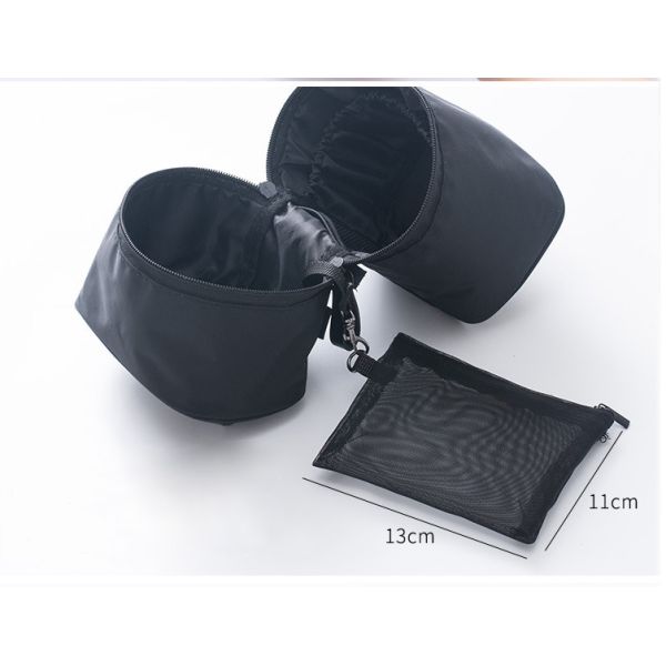 Quality Portable Cylindrical Shaped Travel Toiletry Bag With Detachable Inner Pouch wholesale