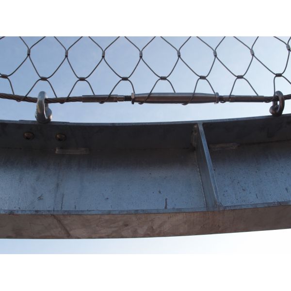 High Strength Stainless Steel Cable Mesh Architectural Facade 60 Degree Mesh Angle