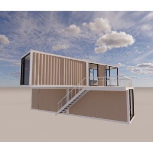 20ft or 40ft Luxury Design Two Layers Apartment Fabricated Living Portable