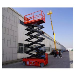 China Electric Self-Propelled Hydraulic Scissor Lift Mobile Crawler Scaffold