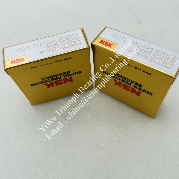 Quality NSK Precision angular contact ball bearing 7007CTYNSULP5 wholesale