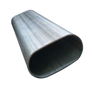 Elliptical Black Flat Oval Steel Tube S235JR S275JR For Fluid Building