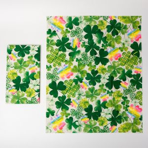 Partysprite Clover Design Biodegradable Paper Napkin Holiday Theme Party