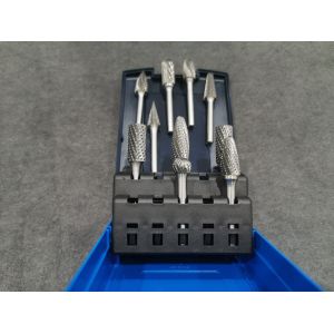 China BLUE CASE CARBIDE BURRS 10PCS ROTARY BURRS INDUSTRY GRINDING AND CUTTING BURRS on sale