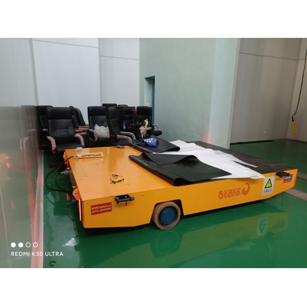 Made in China anti-explosion 20ton automatic heavy duty material handling equipment electric flat cart tool trolley cart