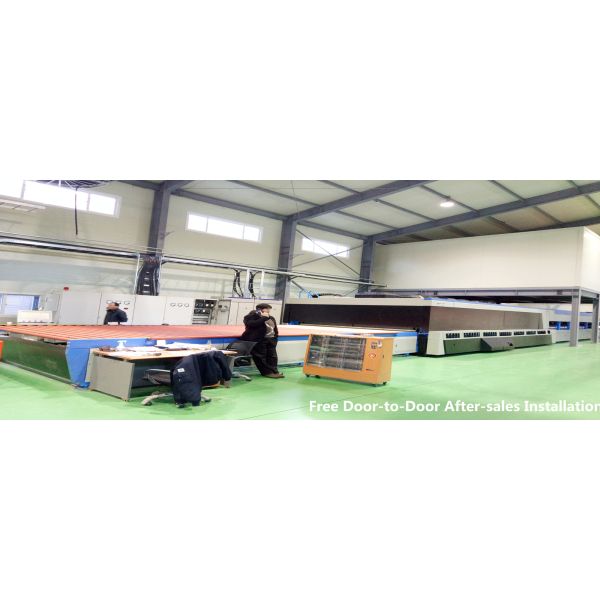 Horizontal Glass Bending Furnace , Forced Tempered Glass Convection Oven