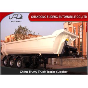 40 Tons Payload U Shape Dump Semi Trailer Box Mechanical Suspension