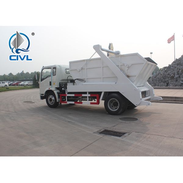 4 x 2 SINOTRUK HOWO Swing Arm Garbage Truck 6CBM/8CBM10CBM /12CBM With Fashion