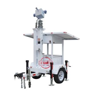 Rapid Deployment Solar Security Trailer With For Construction Sites