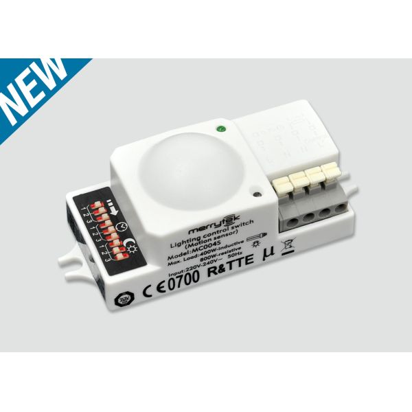 Microwave Motion Sensor MC004S / On-off Contro /Support Load 400W (Inductive) /