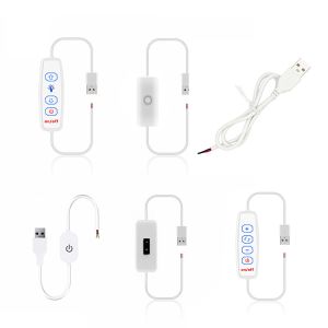 USB Switch on off Cable Dimmer for LED Strip